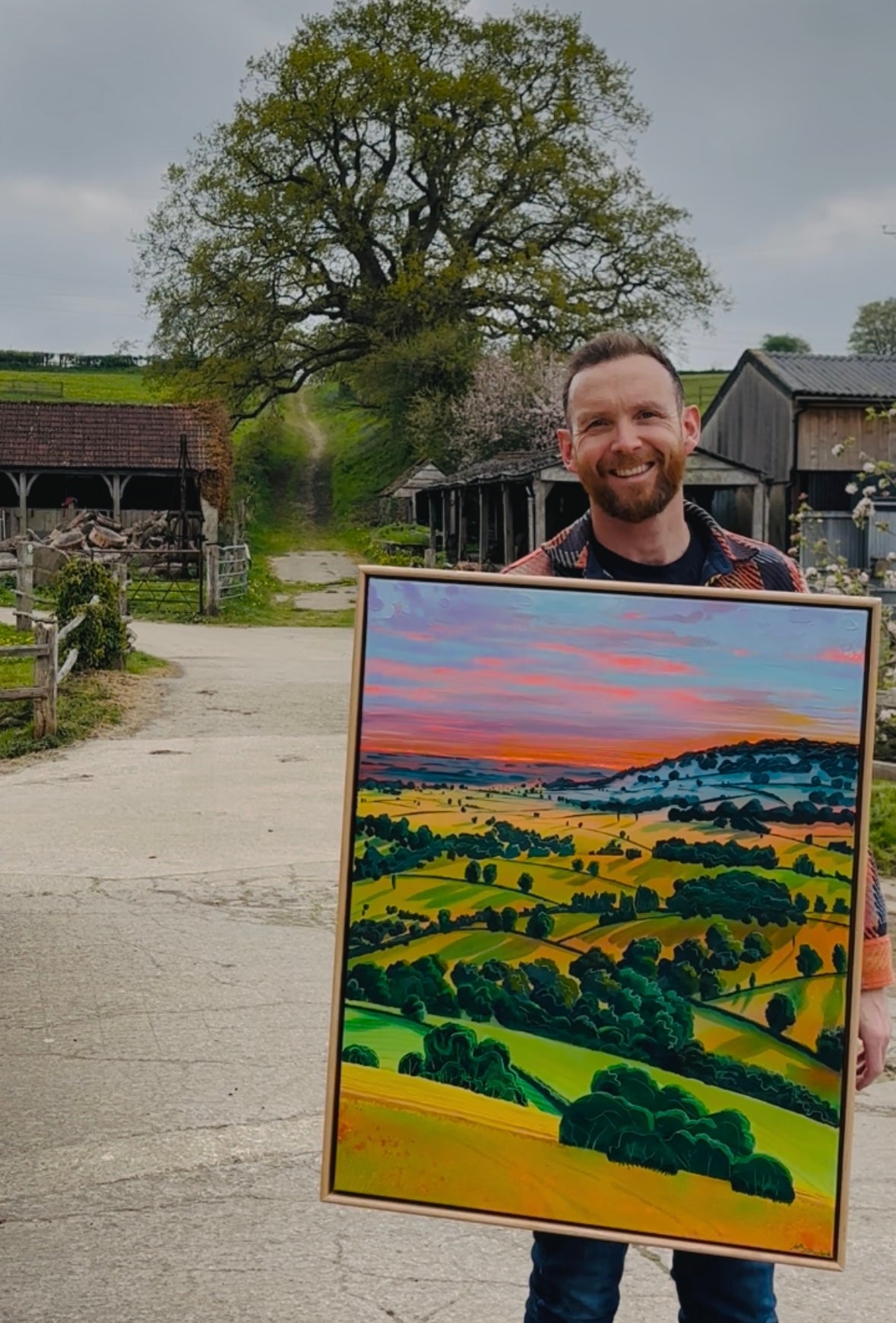 'By Brook, Batheaston and Bath' - original painting