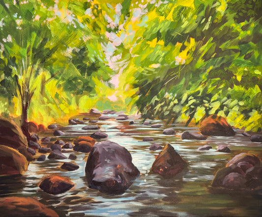 Dartmeet River - original painting