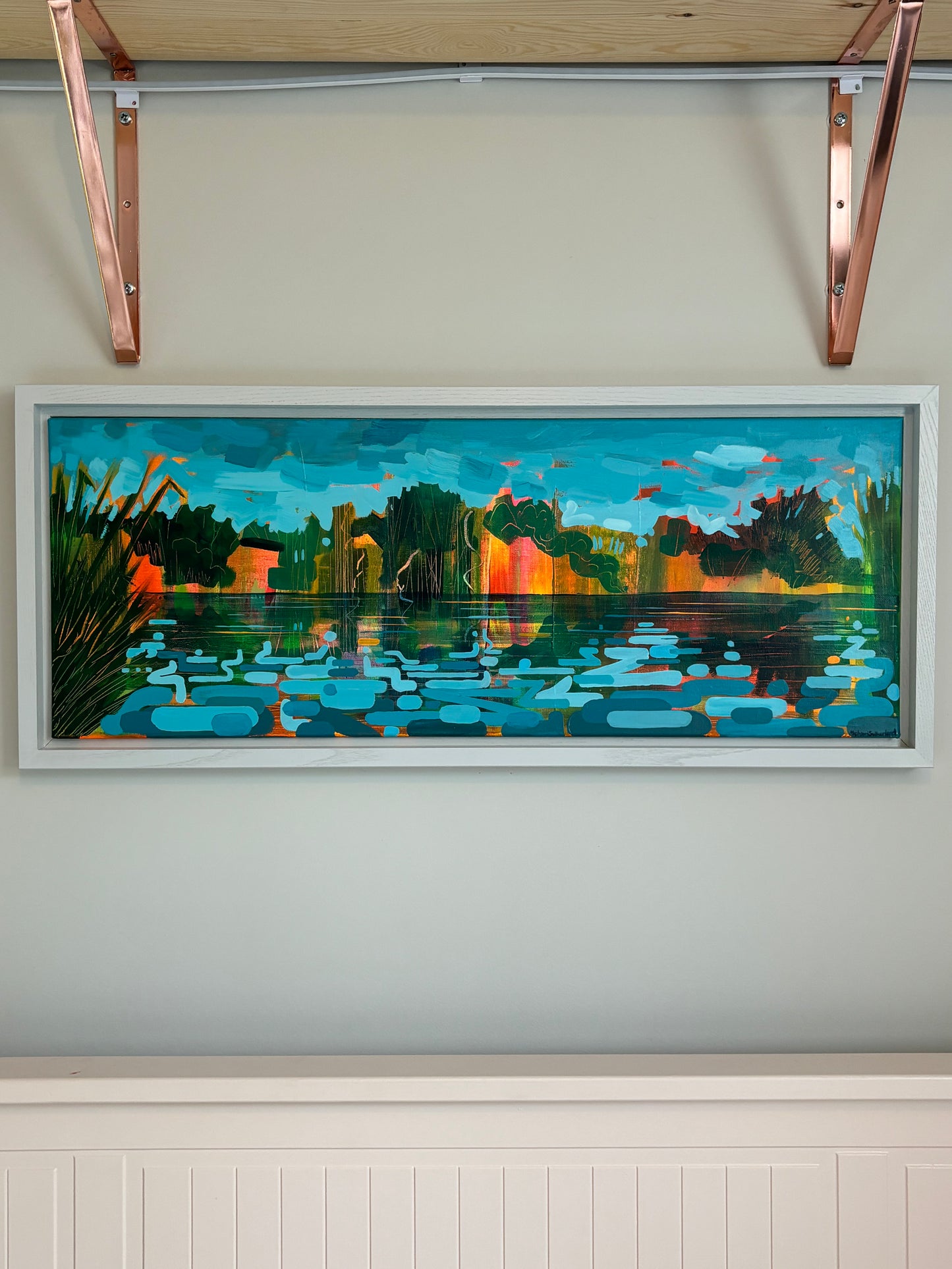 Corsham Lake 2 - original painting