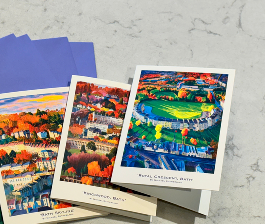 Bath Series - 3 x blank greetings cards