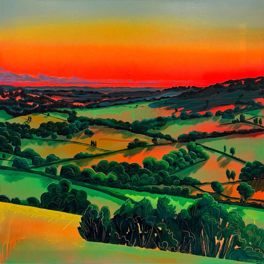 Under the Red Sky 1 - Original painting