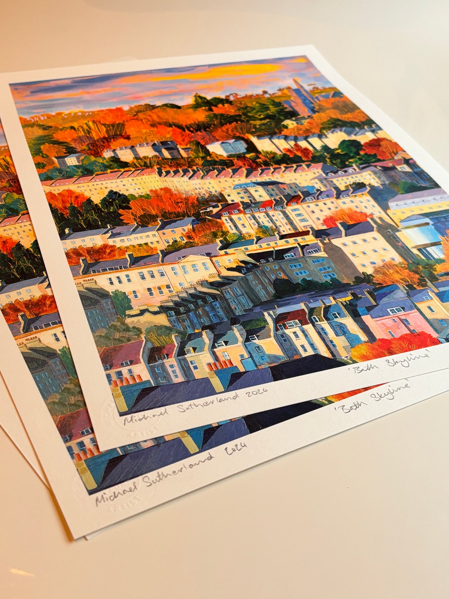 Bath Skyline - print options
