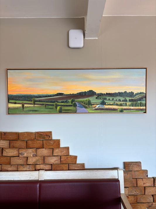 Wadswick Golden Hour - original painting