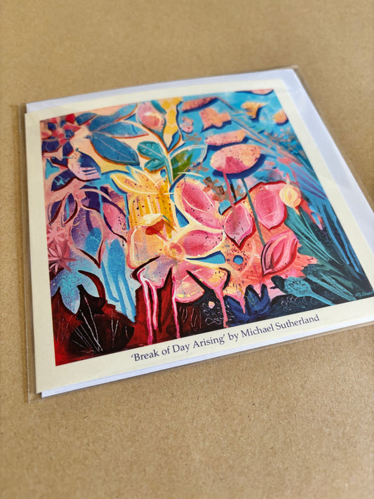 Break of Day Arising - blank greetings card
