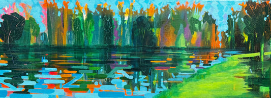 Corsham Lake 1 - original painting
