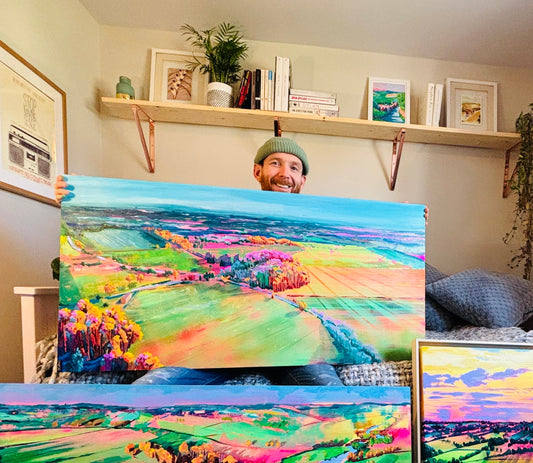 Boxfields at Dawn - Original painting