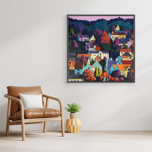 Autumn Dusk Square - canvas options