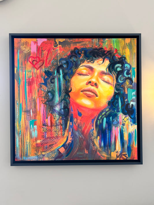 ‘Big Orange Three’ - Artist's Proof hand-embellished canvas print (1 of 1)