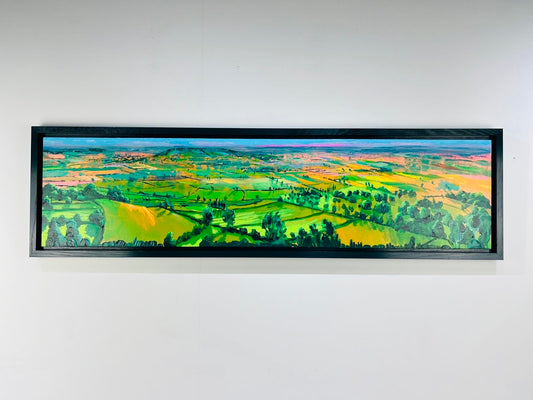 Golden Hour from Glastonbury Tor 2 - Original painting