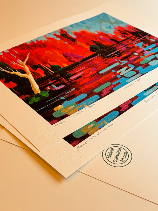 Autumn Lake - Print options