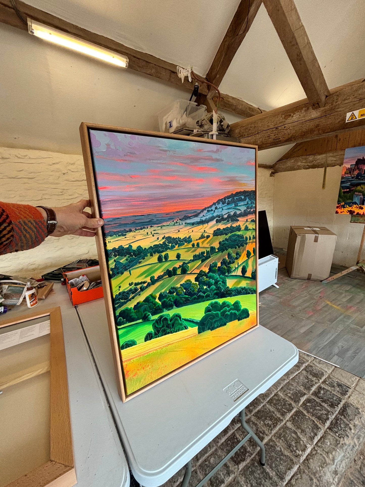 'By Brook, Batheaston and Bath' - original painting