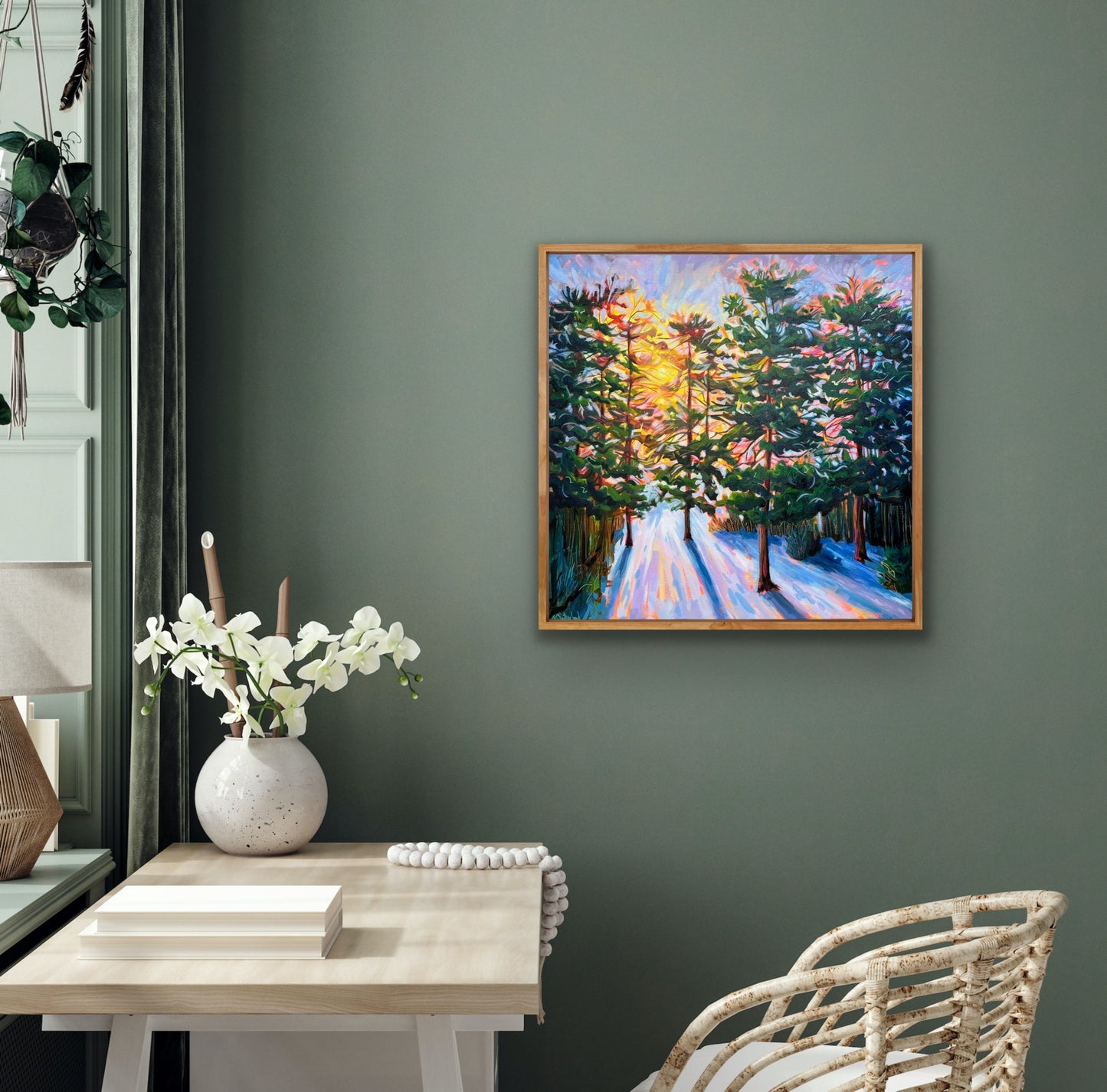 Corsham Winter Woods - original painting