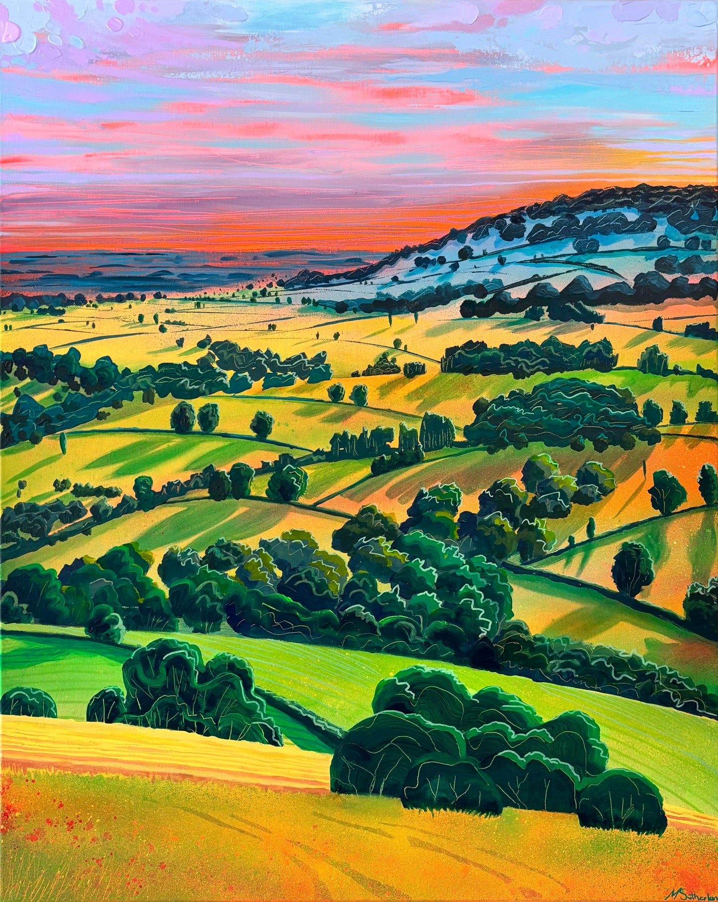 'By Brook, Batheaston and Bath' - original painting