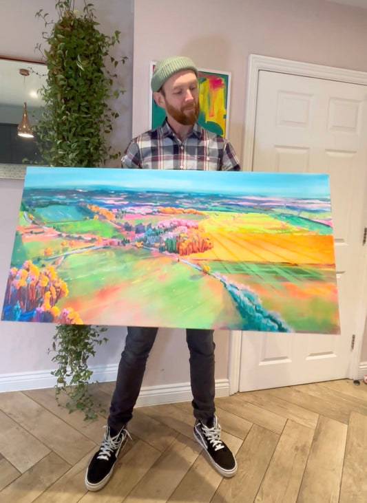 Boxfields at Dawn - Original painting