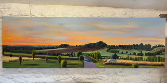 Wadswick Golden Hour - original painting