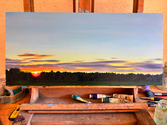 Somewhere, Somewhere in a Field in Wiltshire (alright) - original painting