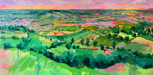 SOLD - 'Golden Hour from Glastonbury Tor' - Original