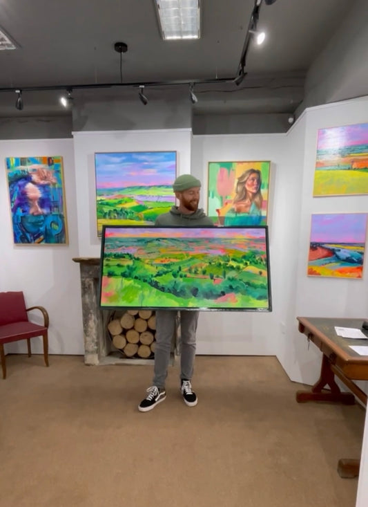 SOLD - 'Golden Hour from Glastonbury Tor' - Original