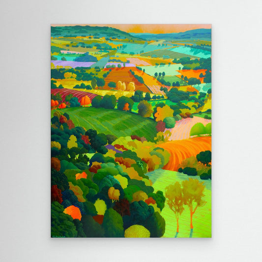 Cotswold Patchwork — Gallery Canvas Edition