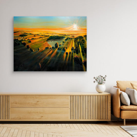 Sunrise On Corsham Court 1 – Gallery Canvas artwork