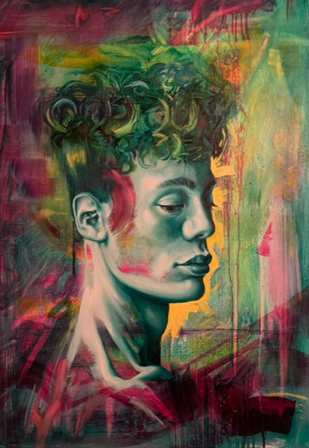 SOLD - ‘Big Green Man’ - Original Oil Painting (27 inches x 40 inches)