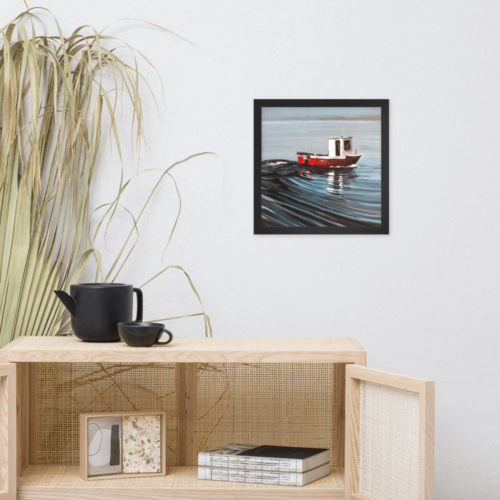 Portmahomack Fishing Boat Original Print (framed)