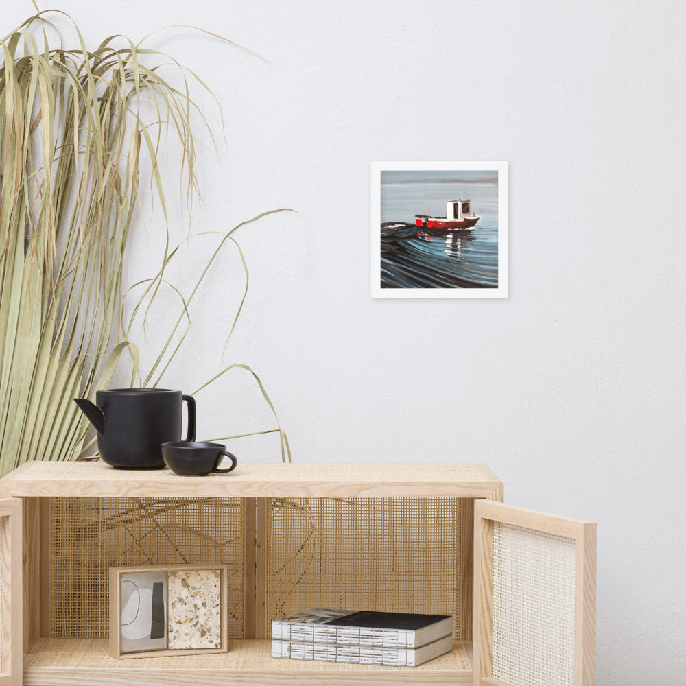 Portmahomack Fishing Boat Original Print (framed)