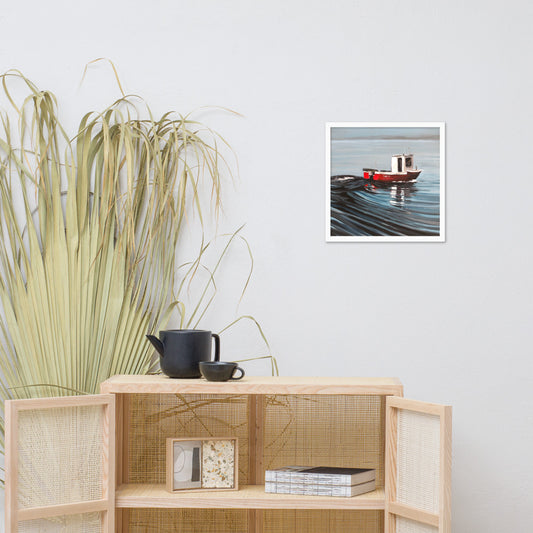 Portmahomack Fishing Boat Original Print (framed)