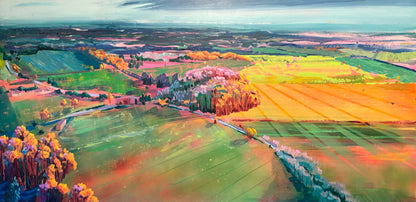 Boxfields at Dawn - Original painting