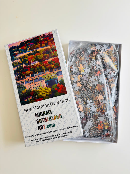 New Morning Over Bath – Sunrise Landscape in Soft Light | Premium 1000 Piece Jigsaw Puzzle