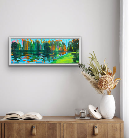 Corsham Lake 1 - original painting