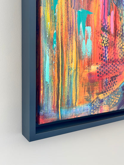 ‘Big Orange Three’ - Artist's Proof hand-embellished canvas print (1 of 1)