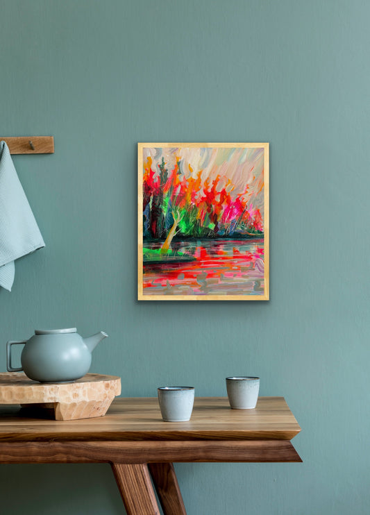 Autumn Lake 2 - original painting