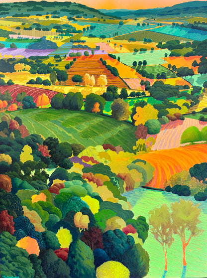 Cotswold Patchwork - Original Painting
