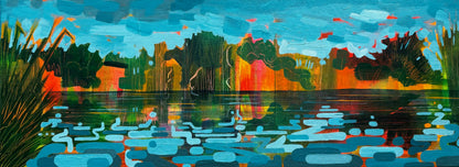 Corsham Lake 2 - original painting