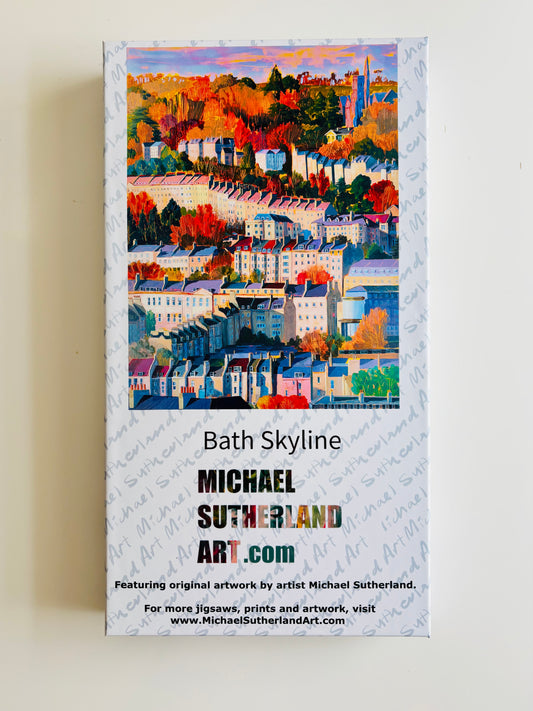 Bath Skyline – Warm Evening Glow Over the City | Premium 1000 Piece Jigsaw Puzzle