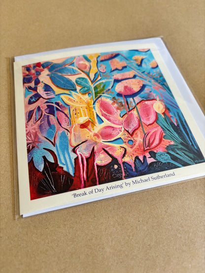 Break of Day Arising - blank greetings card