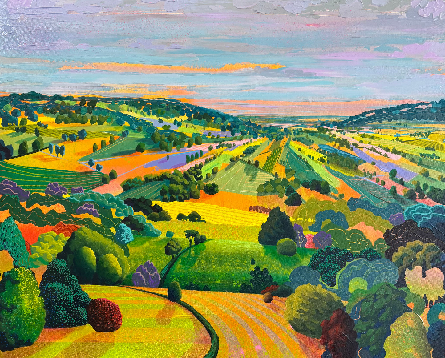 Big Valley - original painting by Michael Sutherland