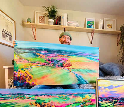 Boxfields at Dawn - Original painting