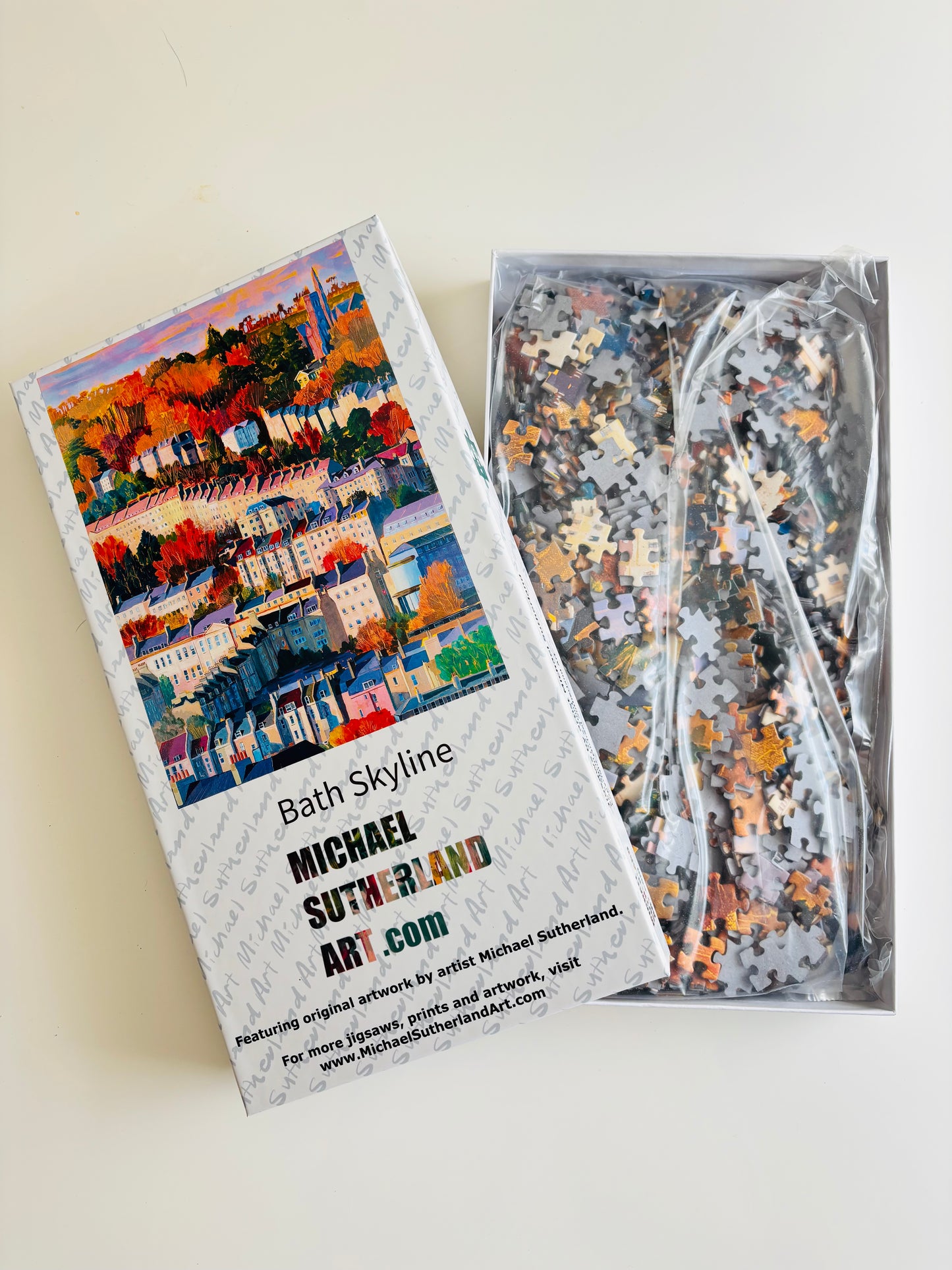 Bath Skyline – Warm Evening Glow Over the City | Premium 1000 Piece Jigsaw Puzzle