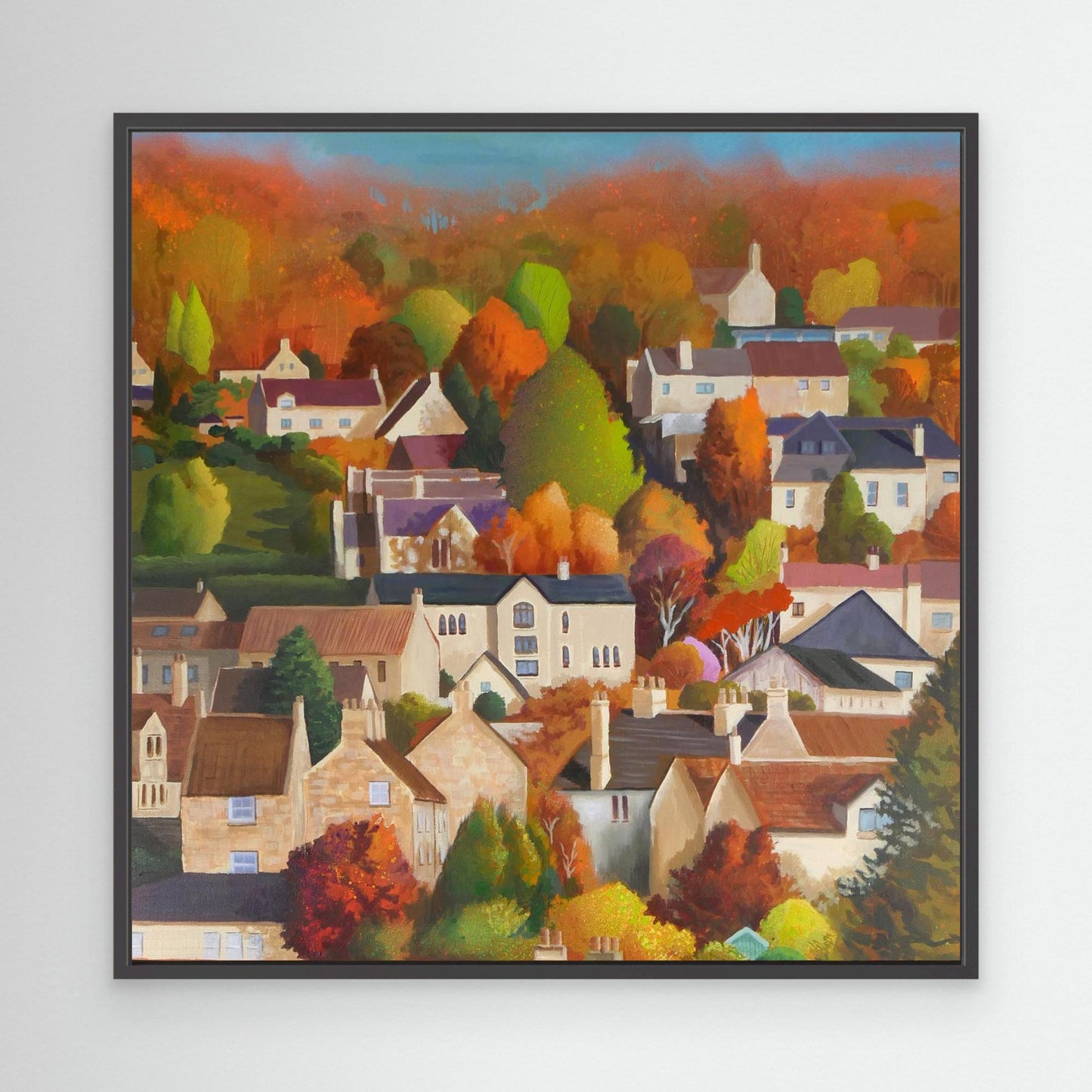 Autumn in Box - square crop - canvas options