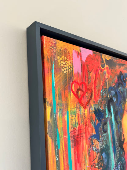 ‘Big Orange Three’ - Artist's Proof hand-embellished canvas print (1 of 1)