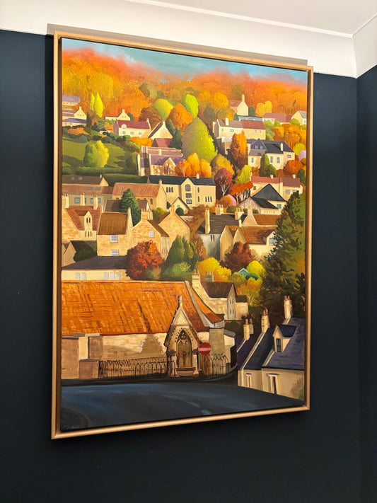 Autumn in a Cotswold Village - original painting