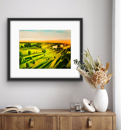 Sunrise On Corsham Court 2 — fine art paper print