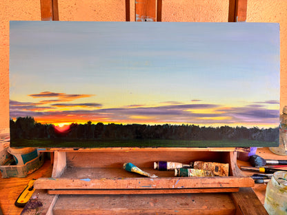 Somewhere, Somewhere in a Field in Wiltshire (alright) - original painting