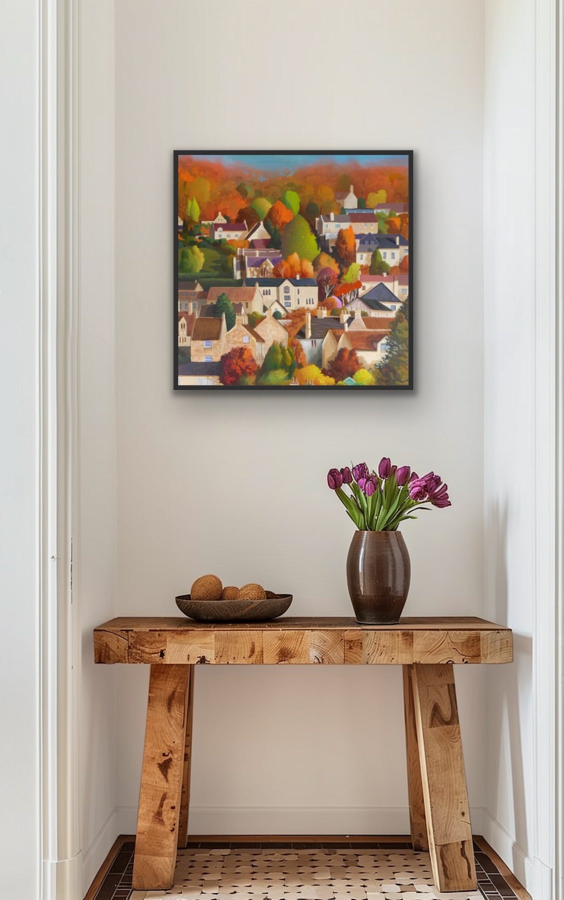 Autumn in Box - square crop - gallery canvas edition