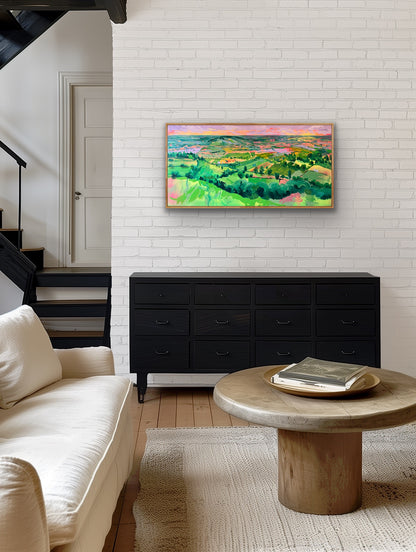 Golden Hour from Glastonbury Tor - gallery canvas edition