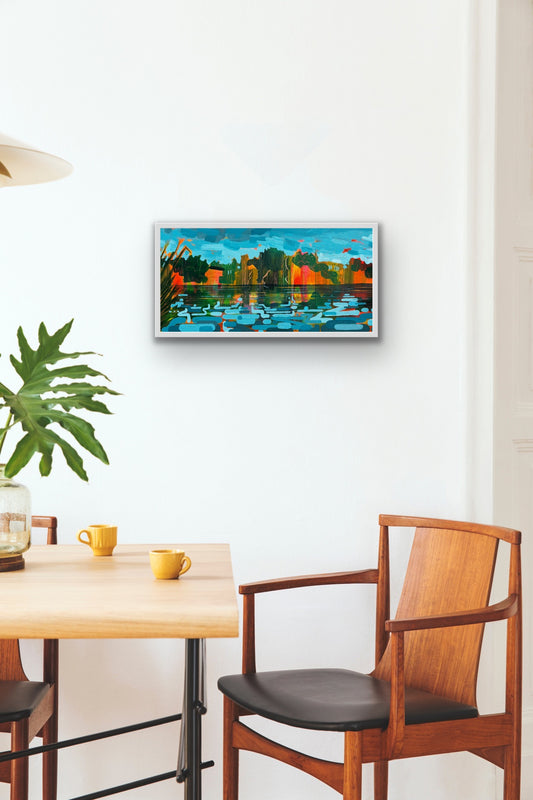 Corsham Lake 2 - gallery canvas edition