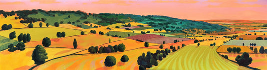 Golden Hour in the Cotswolds - original painting