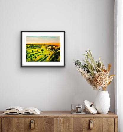 Sunrise On Corsham Court 2 — fine art paper print